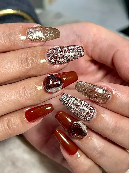 【オフ代別途】11/17限定 デザイン指定【1名限定】ツイード2本×ワンカラー(パーツ別途料金)