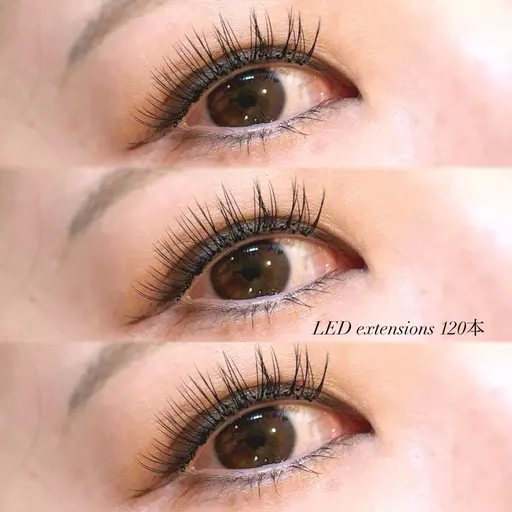 LEDエクステ120本🩵➕指名料440円込み🐻‍❄️