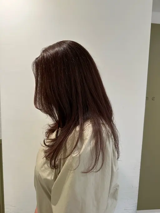 レイヤーカット✂️+ワンカラー💜