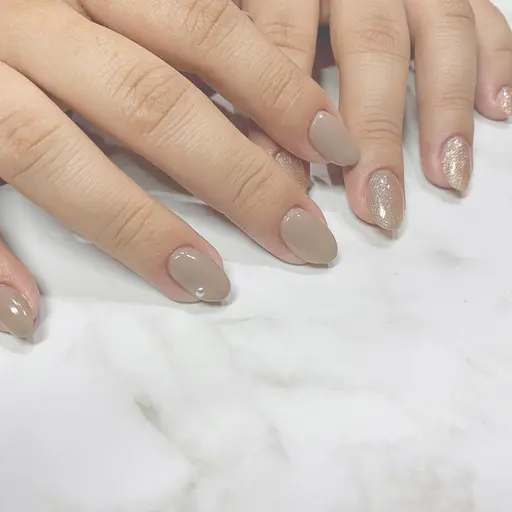 【潤い♡密着🌻お試しネイル 】ワンカラーorラメグラデーション