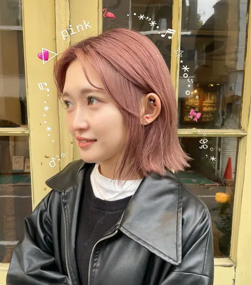 【ピンクにしたい方限定🎀】リタッチブリーチ＋カット＋トリートメント