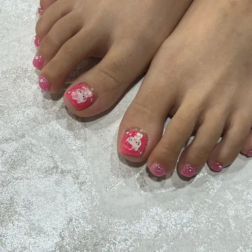 〘8/5 9:00～ 1名様限定❣️〙オフなしfoot ワンカラー➕選べる親指パーツ🪼