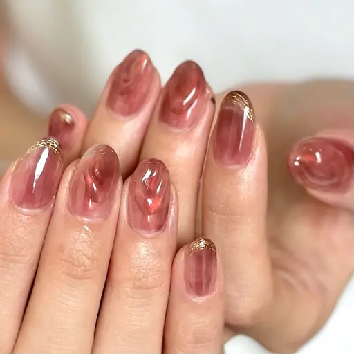 【10/8.9💫2日間限定】ニュアンス秋デザイン🍁モデル様(オフなし)