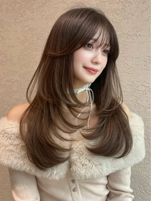 11月限定クーポン💞透け感たっぷり透明感カラー💖【前髪顔周りカット＋カラー+トリートメント】