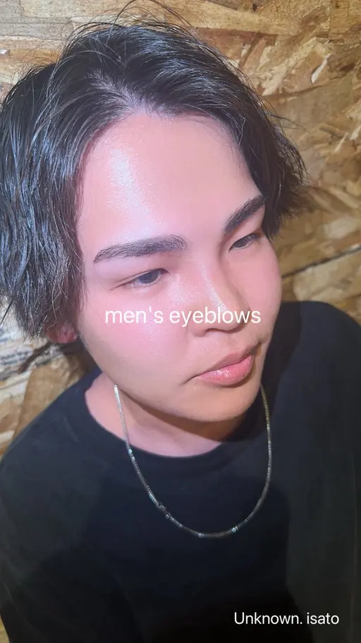 【 men's 限定 】 HBL(パーマによる毛流れ矯正)＋眉wax脱毛＋間引きのモニターになってくれる方限定 🪩