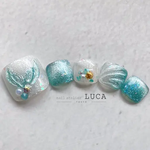 【フット】【オフあり】💎持ち込み(アート6本、ワンカラー4本)コース💎（カラー300色以上）※初回オフ代込み