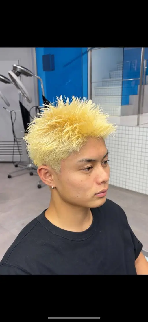 【メンズ限定‼️】ハイトーン✨️スパイキーショート⚡️