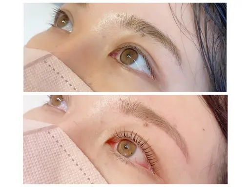 まつ毛パーマ※+500円でパリジェンヌに変更可能☆オプションでアイシャンプー高持続性コーティング追加可能☆