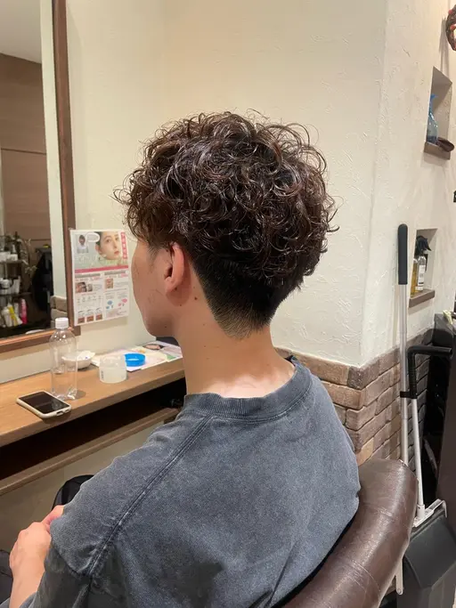 🖤カット+メンズパーマ