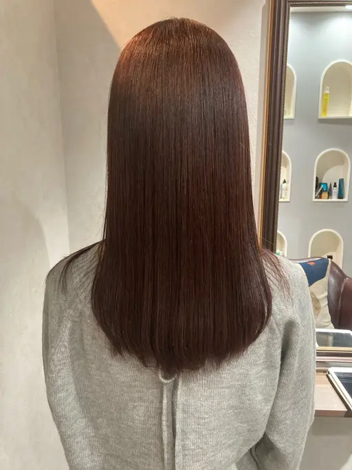 ✨艶カラー＋カット+マイクロバブル付🫧　(ロング料金無し)