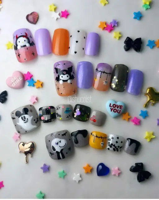 minimo限定特別価格‼️【ハンド】定額アート🎨ハロウィンネイル🎃1キャラクター【オフなし】
