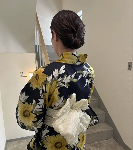 浴衣着付け➕hair set→7000円