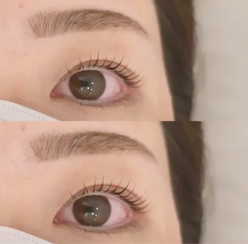 まつ毛パーマ【２名同時施術プラン】マツエクオフ不可２名様4400円（１名様あたり2200円）