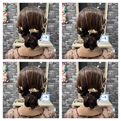 【大人気クーポン🍒ྀི】お呼ばれ💕イベント💜結婚式参列💝ヘアセット🌷