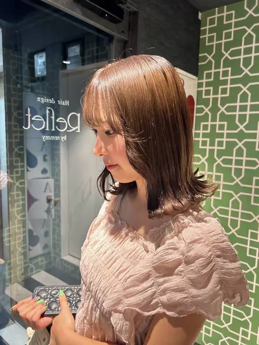 18時以降の予約のみ🖌️期間限定💭中明度カラー（ブリーチ無しダブルカラー）¥7700レイヤーカット無料🎀