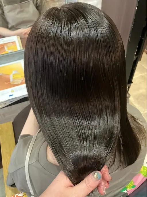 🍑 「髪の中からぷるん。うるおい補給トリートメント」【髪質改善】高濃度水素トリートメント✨‪