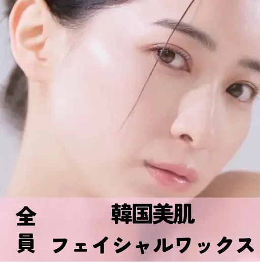 9/2 【チェックモデル 18:00~】✨韓国美肌wax（全顔）+フェイシャルパック付