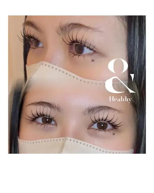 🌸話題のエクパリ👀✨フラットラッシュ120本+まつ毛パーマ【&healthyアンドヘルシー】