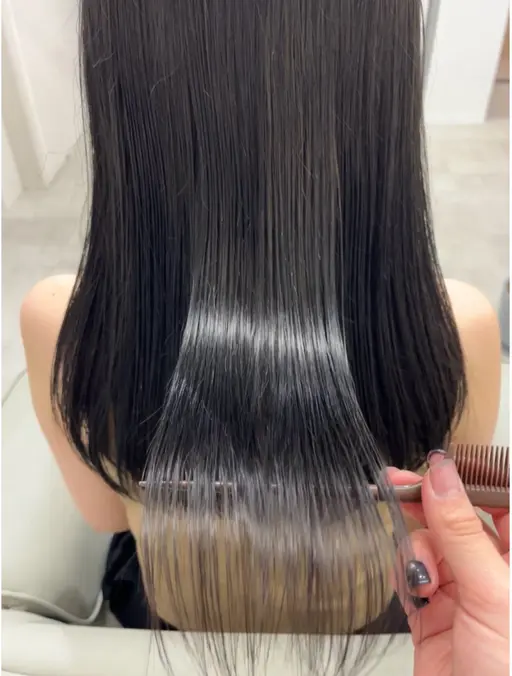 <11月限定!>カット +ケア縮毛矯正 + シルク髪トリートメント ¥30000⇒¥24000