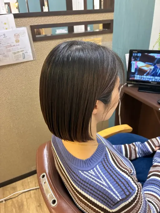 ワンレンカット➕ブロー付き