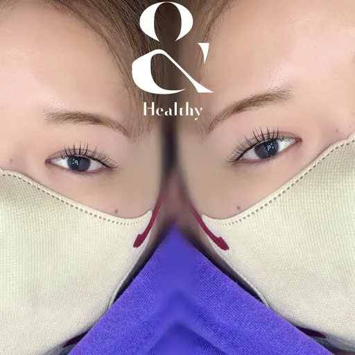 《オフ込み》&healthy＋フラットラッシュ80​〜​100本🪽コーティング仕上げ付き✨