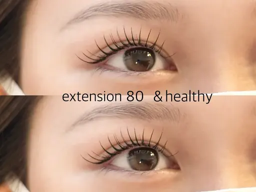 《＆healthy》💞アンドヘルシーフラットラッシュ80本＋まつ毛パーマ