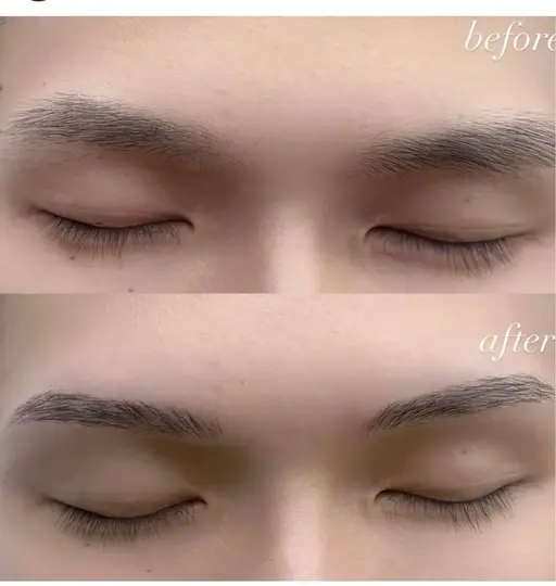 メンズのモデル様限定 眉毛WAX＆眉毛 パーマ😊✨