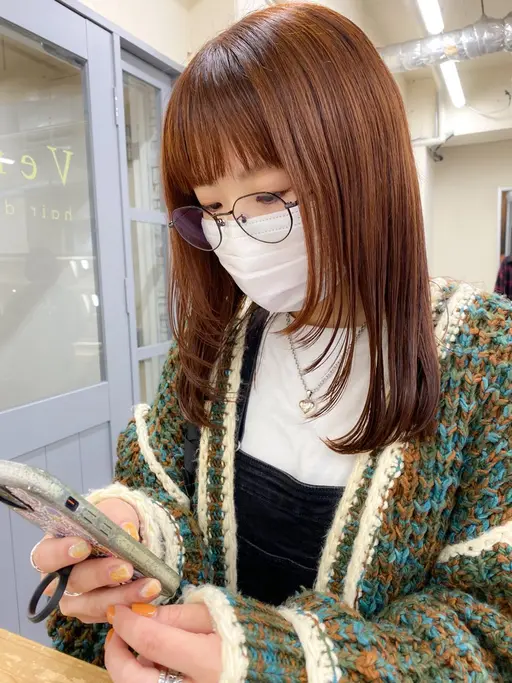 【18時~ミディアムロング限定】無料ハイレイヤーorウルフカットモデル✂️土曜日❌