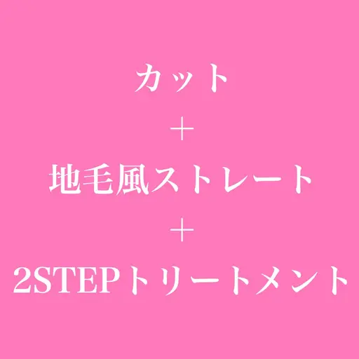 カット+地毛風ストレート+トリートメント
