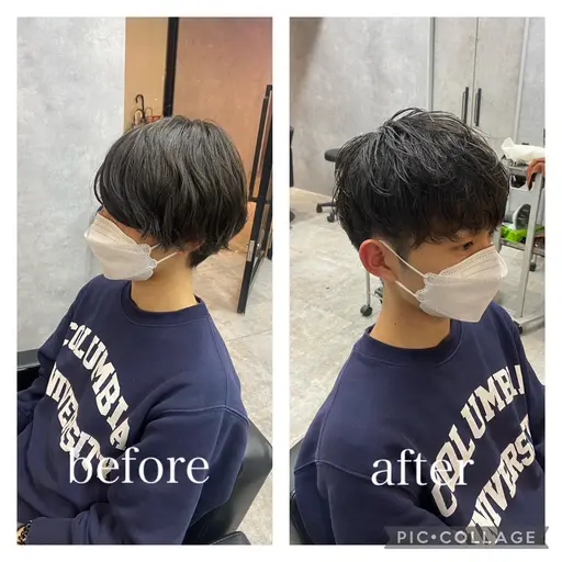 🔴【ご新規様限定】メンズカット＋眉毛カット付き。お家でも楽にセットが️できるスタイルをご提供します！🔥¥4000