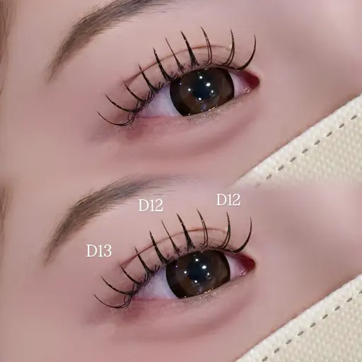 《🎀マツエクモデル🎀》フラットラッシュ140本 ➕束感コーティング付き🩶*.+ﾟ【オフ別途】