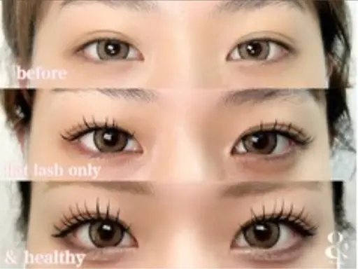 💛新技法&Healthy(アンドヘルシー)💛フラットラッシュ120本×まつ毛パーマ✨(オフ込🆗)❣️