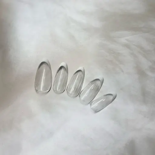 練習モデル募集❕クリアベース白フレンチ  オフなし