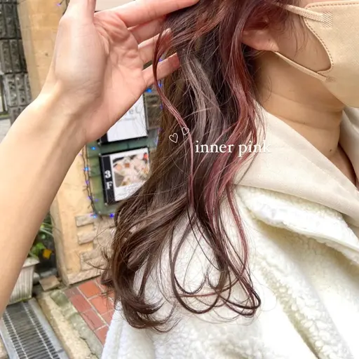 イヤリングカラー エクステ＋馴染ませカット🎀(左右5本ずつの計10本）