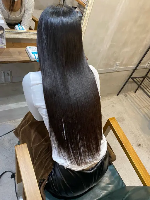 大イメチェン✂️プルエクステ60​〜​×縮毛矯正でツヤサラロングに‼️