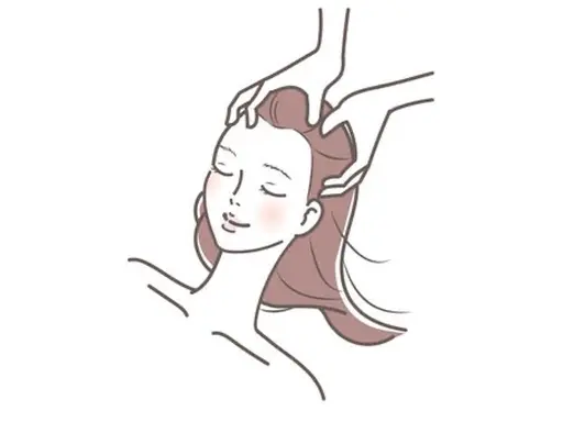 ヘッドスパ5分​〜​(アロマクリーム付き)