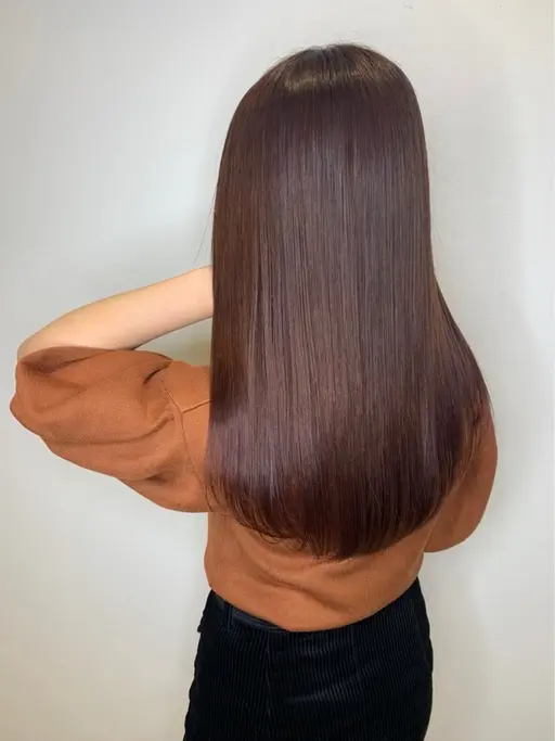 ヘアカラー＋ココナッツ縮毛矯正ss+艶髪トリートメント