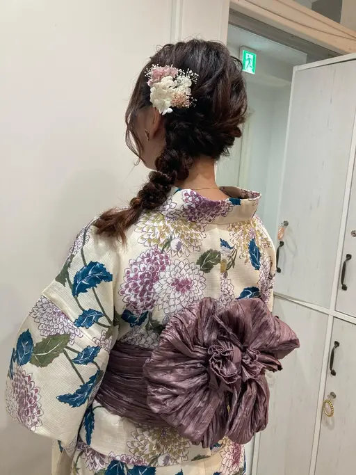 🎐浴衣着付＋ヘアセット🎐✨00時ぴったり予約にご協力お願いいたします🙇‍♀️