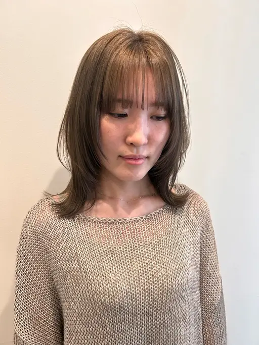 韓国風小顔前髪、顔まわりカット💇