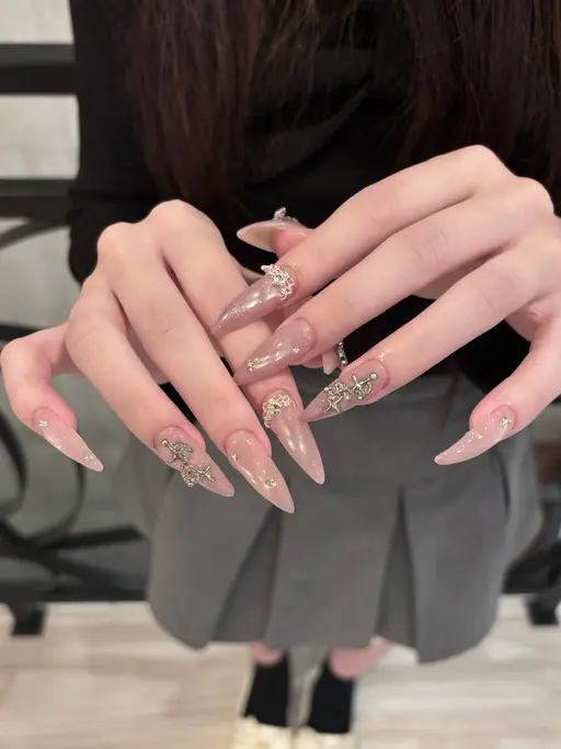 【人気No.1❕】長さ出し10本ワンカラー(マグネット,フラッシュ,ラメ)➕2個パーツ無料💍