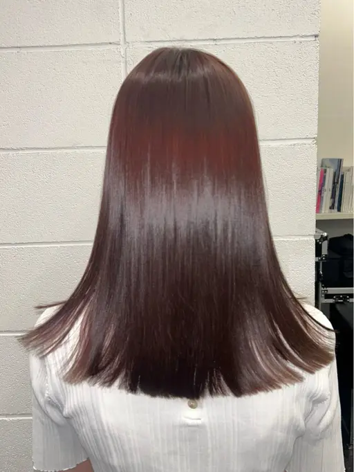 ■ 秋冬限定🍁⛄️ツヤ暗髪ワインレッドカラー🍷