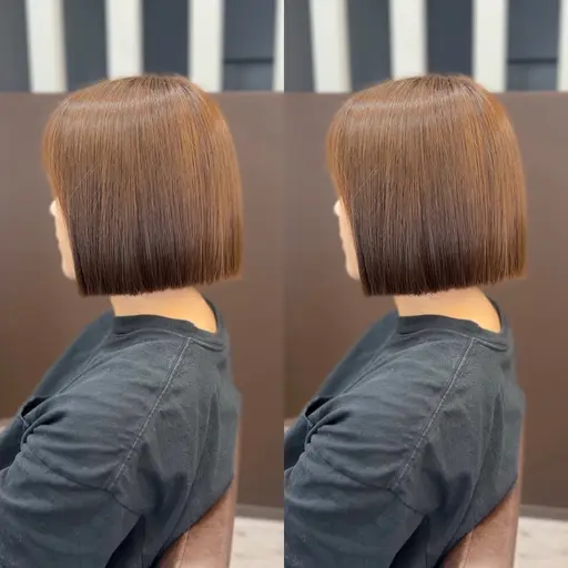 【ボブのための縮毛矯正💍】メンテナンスカット➕髪質改善ストレート➕ケアトリートメント