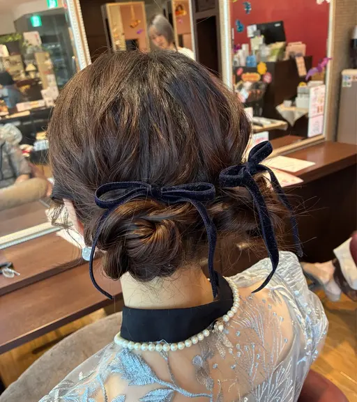 お呼ばれヘアセット👰💐