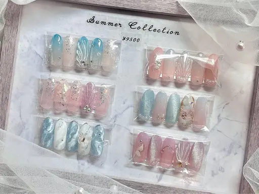 🫧夏限定🫧マーメイドネイル🐚⭐︎𓂃 𓈒𓏸