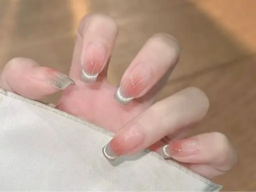 【オフ無料】人気No.1ワンホンネイル　チークネイル＋マグネットグラデーション　¥6980