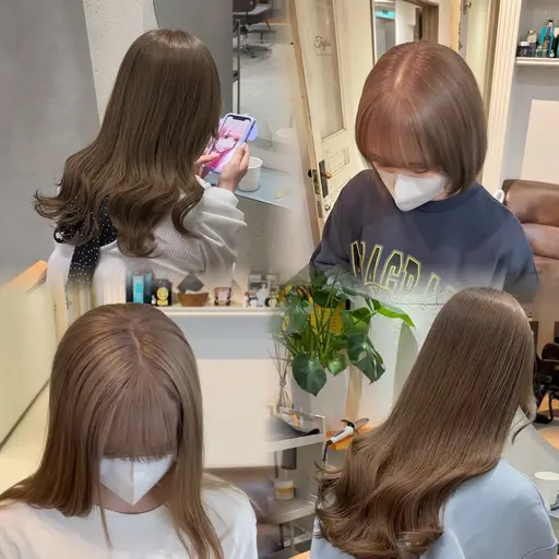 🫧ご新規様限定🫧【minimo限定価格】🤍カット➕ブリーチダブルカラー➕高級シルクTr無料サービス🌿