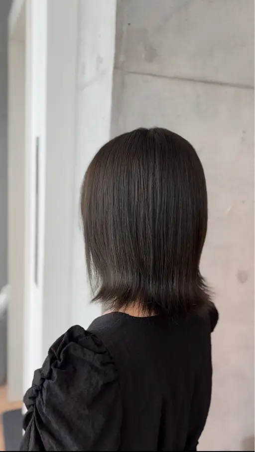 ワンカラー+前髪カット