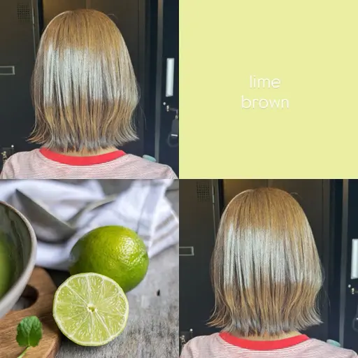 夏前にトーンアップ🌈大人気🧸ライムブラウン🍋‍🟩🍋‍🟩