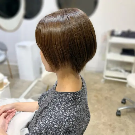 【ショートヘア限定🧸】🎀小顔似合わせカット＋透明感カラー＋1stepトリートメント🎀