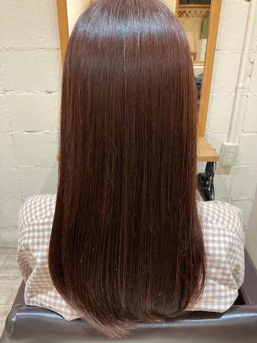 (シャンプー込み 前処理TR付き🌿)カット＋縮毛矯正　ロング料金あり💇‍♀️